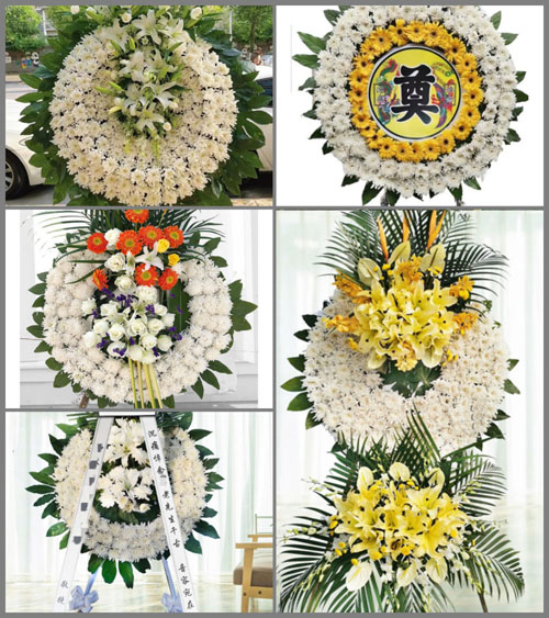 山西长治武乡县蟠龙镇团松村花圈速递